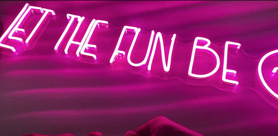 Let The Fun Be Gin LED Neon Sign Light
