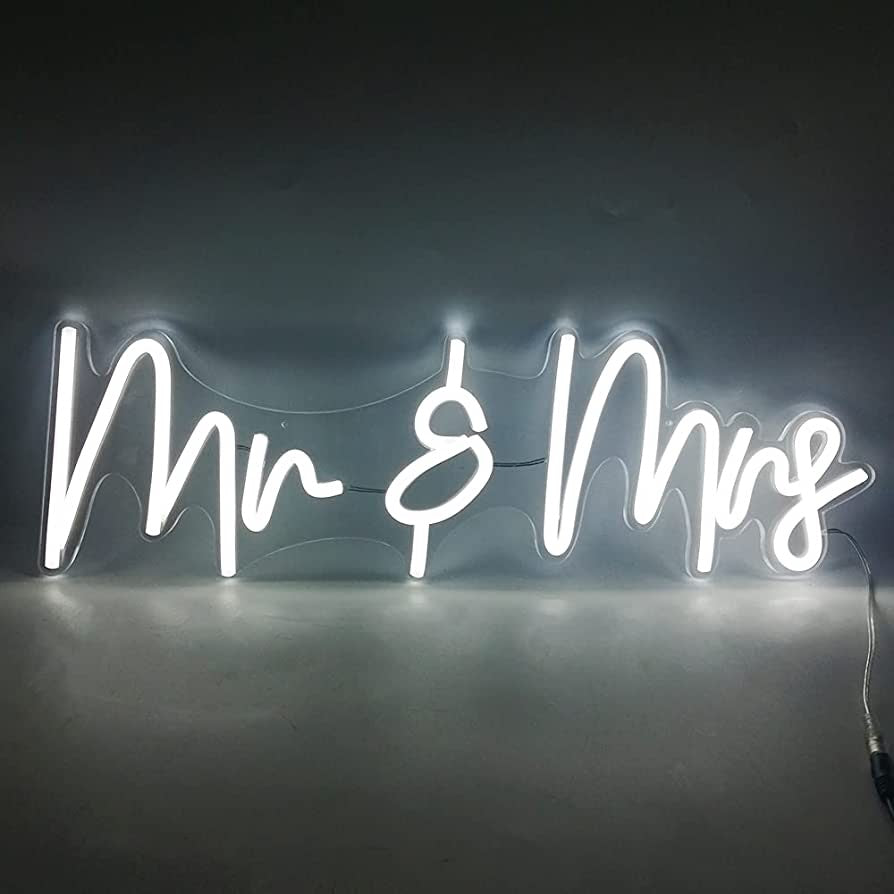 Mr Mrs Neon Sign