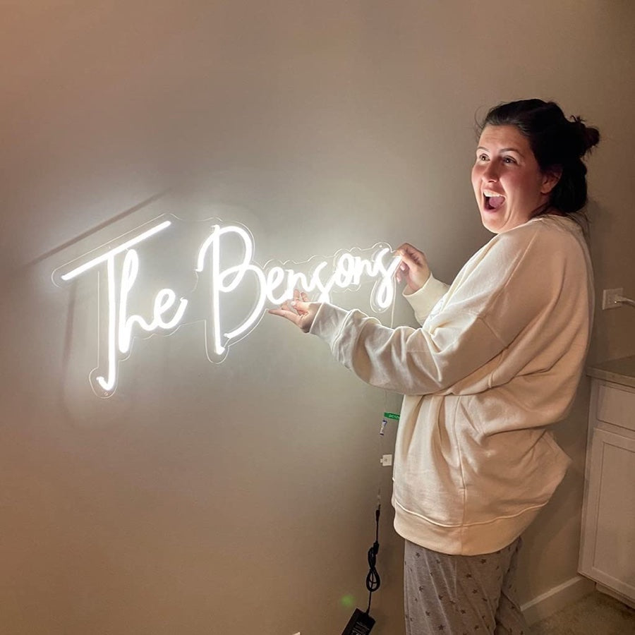 A name neon sign can work very well for both personal and business uses