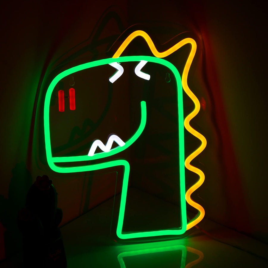 Animal-themed neon signs can serve as delightful decor
