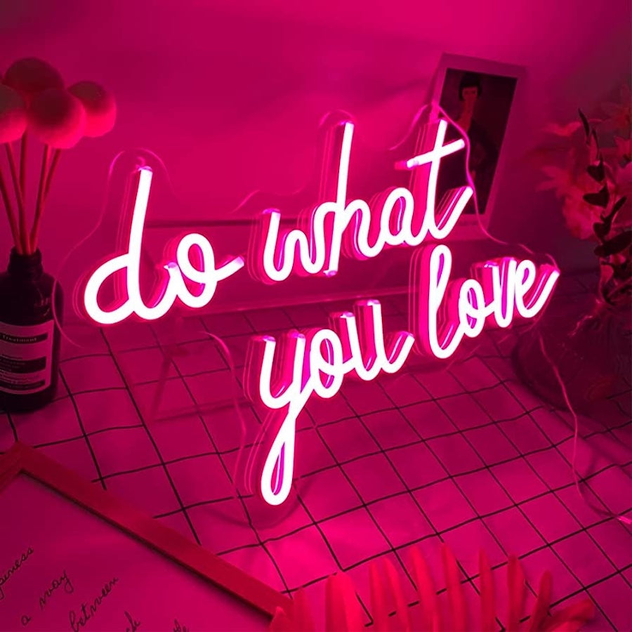 Quotes neon signs are ideal for boosting work productivity