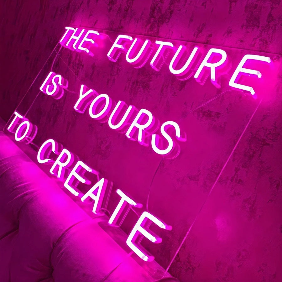 This neon sign can inspire staff to think creatively