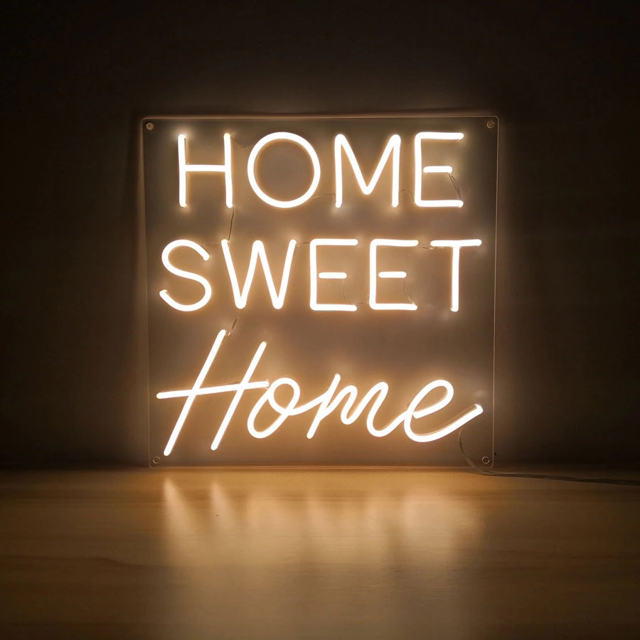 Home sweet home neon sign gift for your friend 