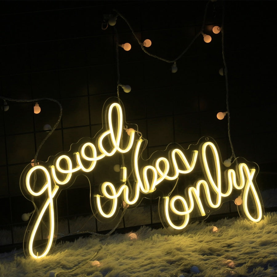 Neon sign in your workspace create positive vibes, improve the employees' productivity 