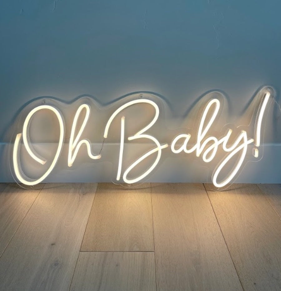 Oh Baby LED Neon Sign Light