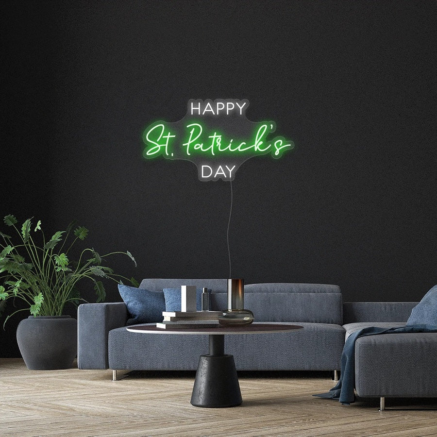 Happy St. Patrick's Day custom neon sign