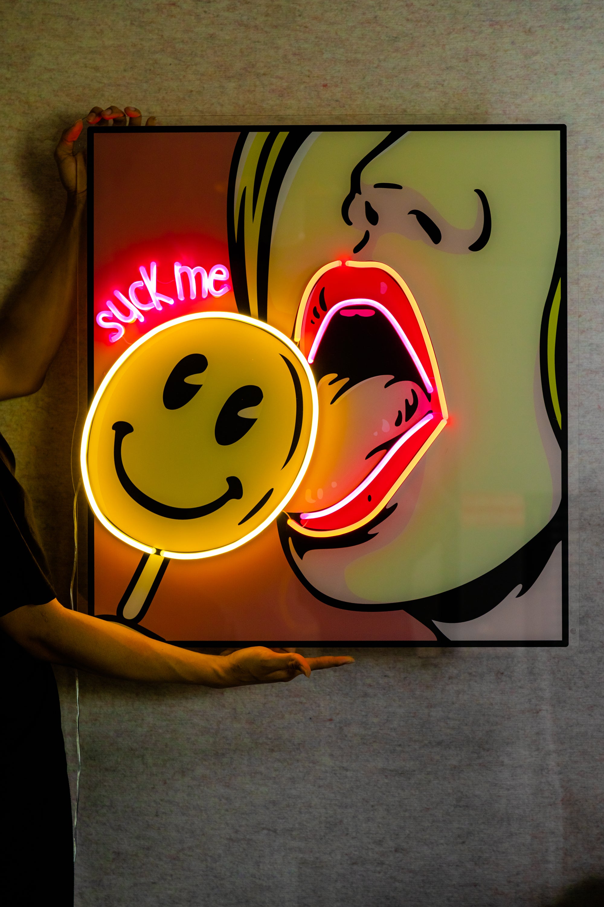 Suck Me Artwork LED Neon Sign Light