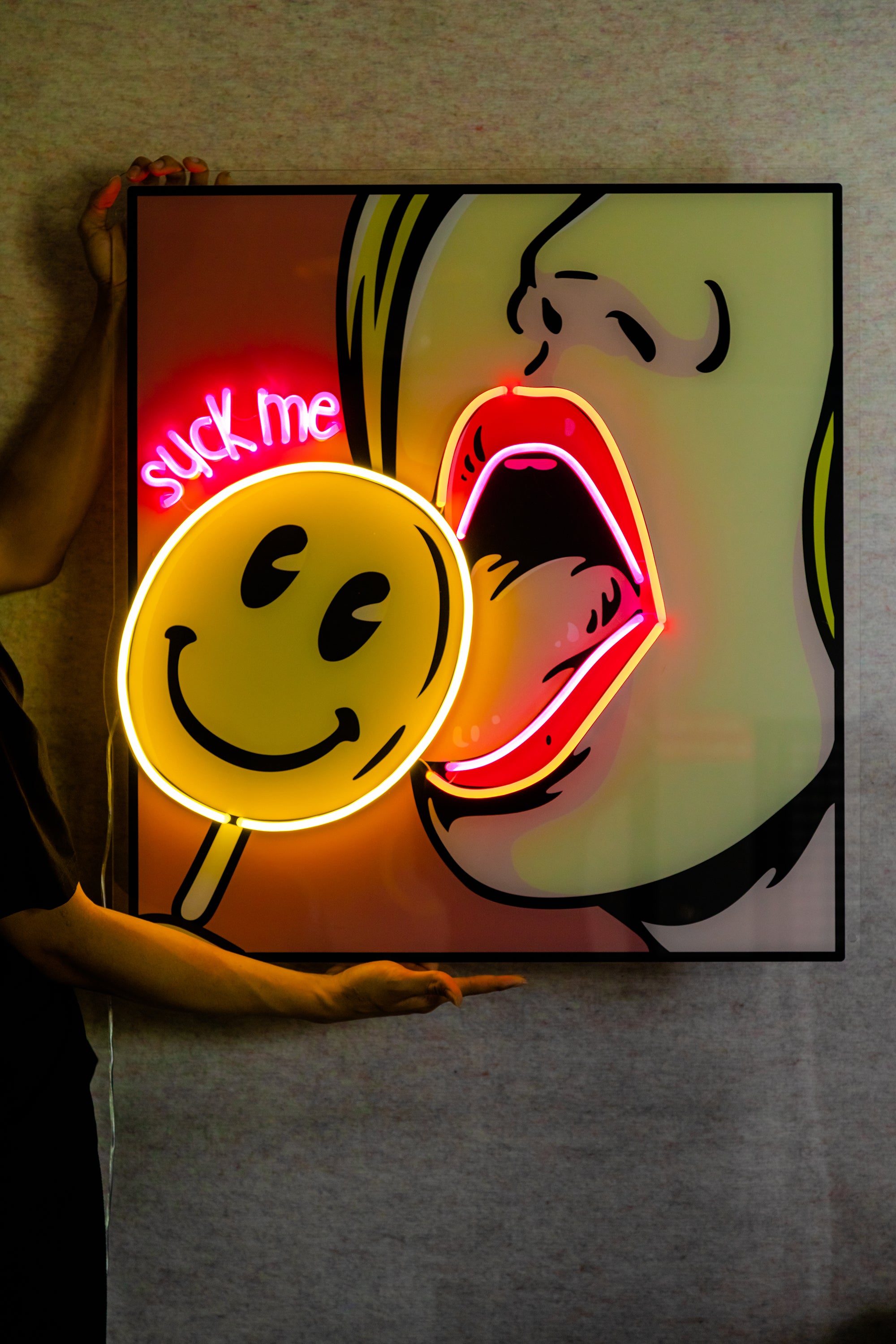 Suck Me Artwork LED Neon Sign