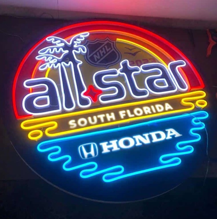 A complex design can further increase the cost of custom logo neon signs