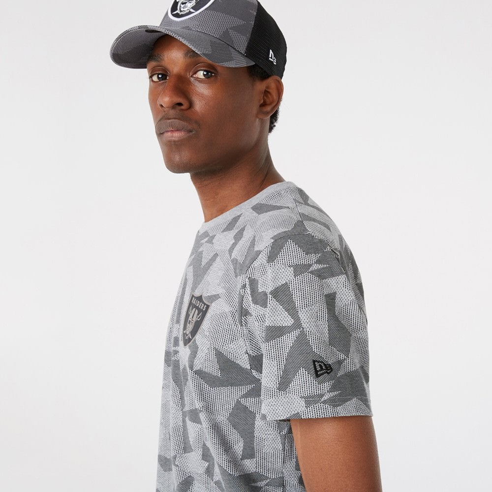 Las Vegas Raiders Geo Camo Grey T-Shirt