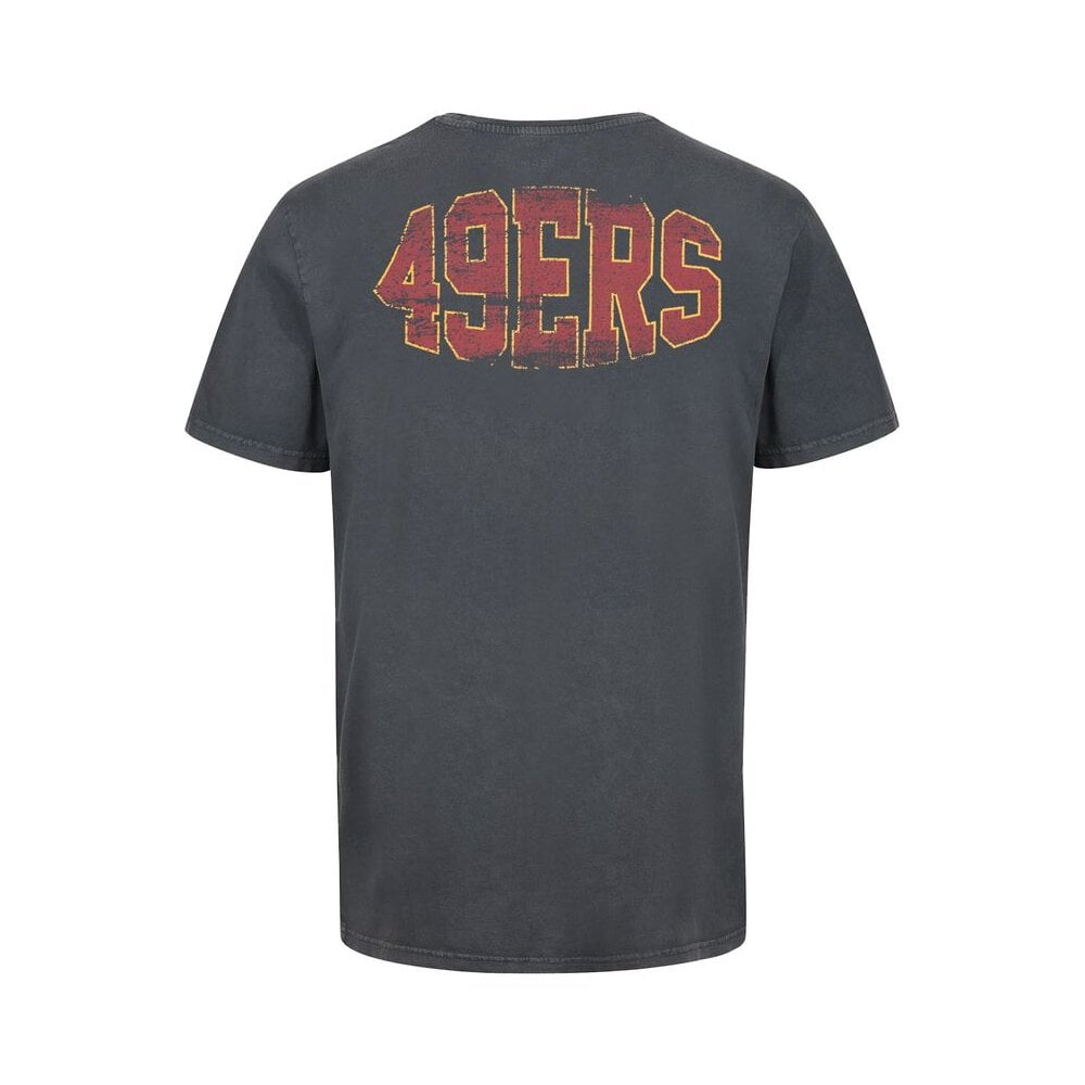 San Francisco 49ers Helmet Chest College Backprint T-Shirt