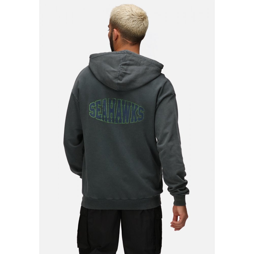 Seattle Seahawks Helmet Chest College Backprint Hoodie