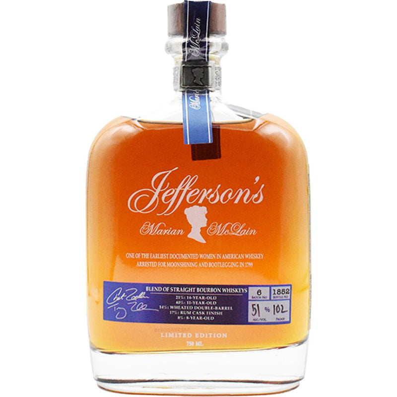 Buy Jefferson’s Marian McLain Limited Edition Bourbon Whiskey Whiskey