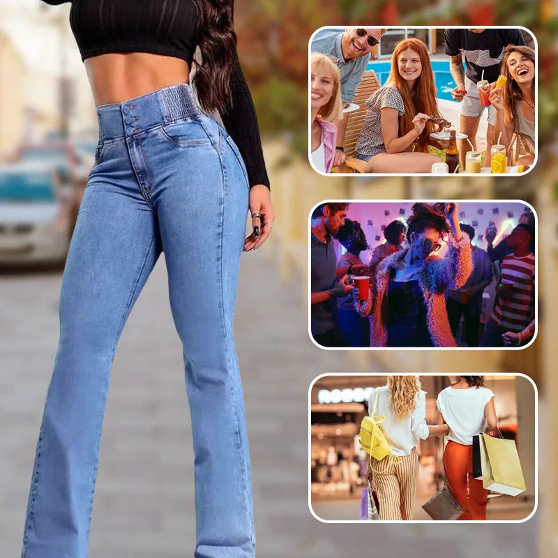 Kit 2 Calças Jeans Ultra Modeladoras Flare 8