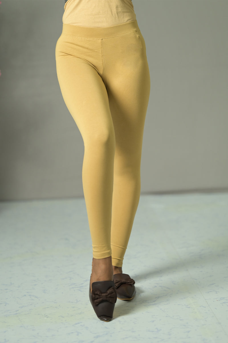 Ankle Length Skin Color Legging