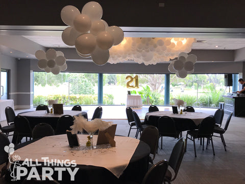 21st Birthday Great Gatsby Balloon Cloud