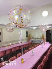 Giant Confetti Balloons 1st Birthday