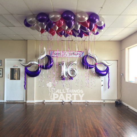 100 Ceiling Balloon With Corral