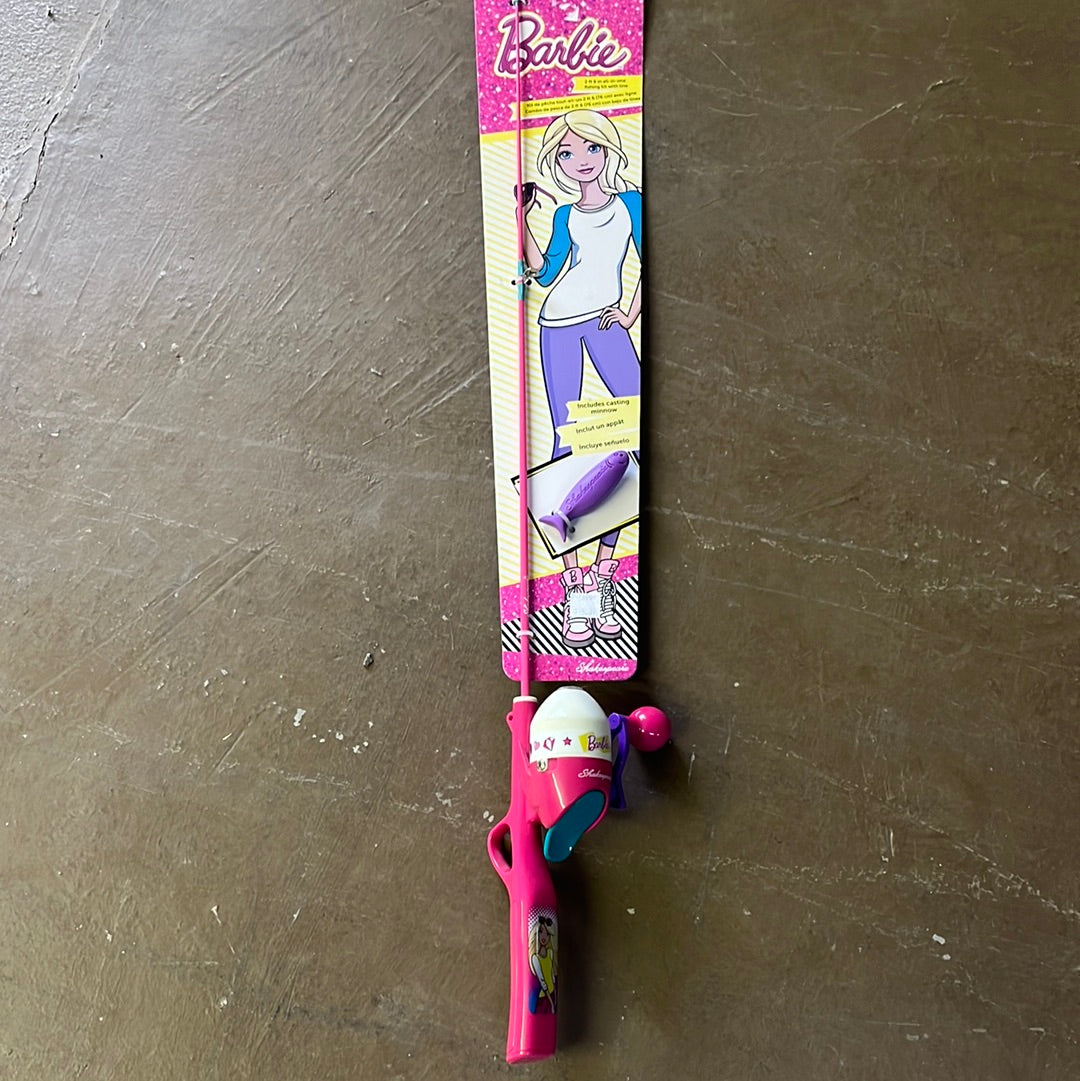 Barbie reel and fishing pole, other fishing pole.5b - Lil Dusty Online  Auctions - All Estate Services, LLC