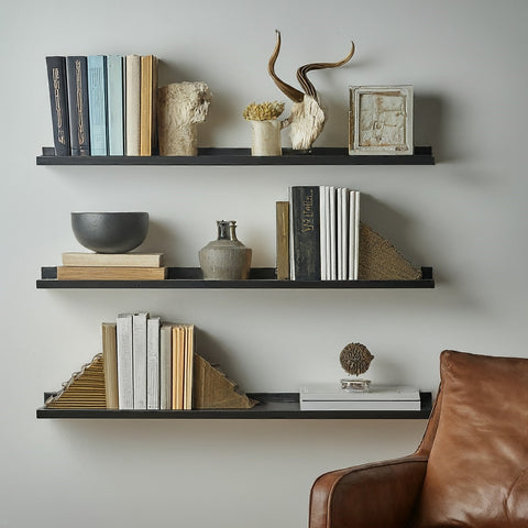 a floating bookshelf