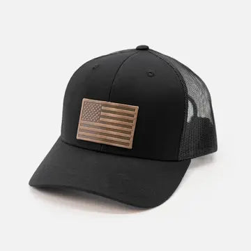 American Flag Hat - Black