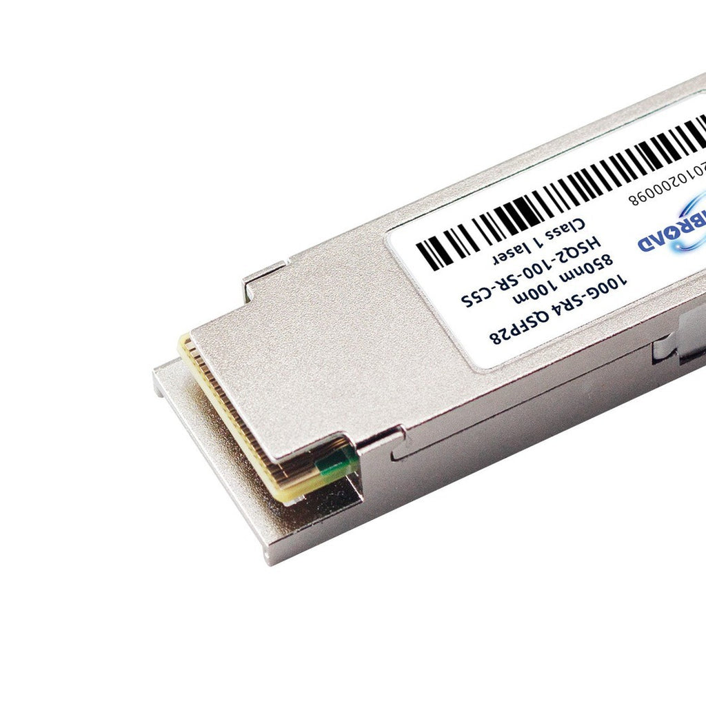 QSFP-100G-SR4-HW-CO Huawei Compatible 100GBase-SR4 QSFP28 Transceiver  (MMF, 850nm, 100m, MPO, DOM)