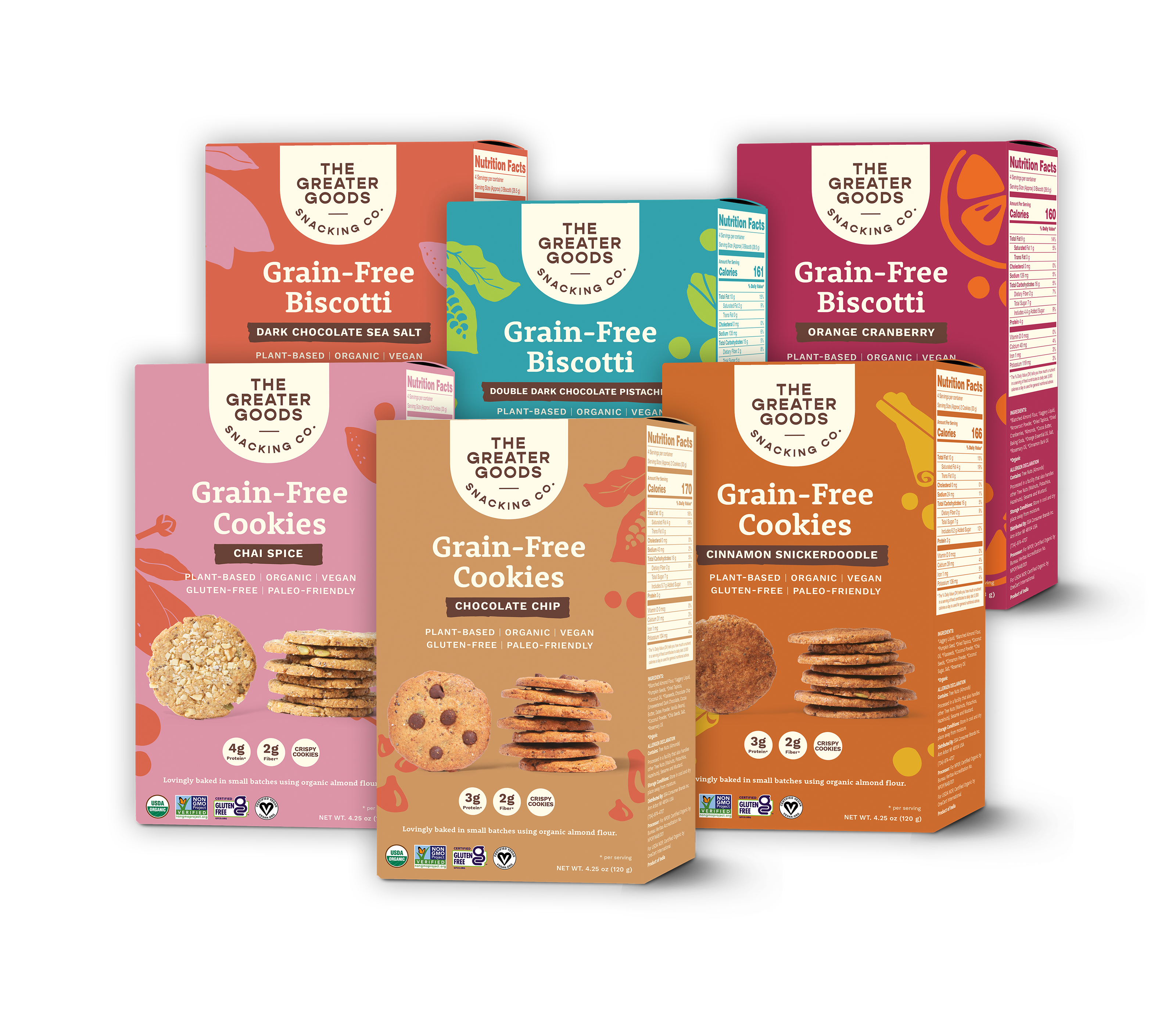 Sweet Tooth Sampler Bundle (Cookies & Biscotti) - The Greater Goods product image