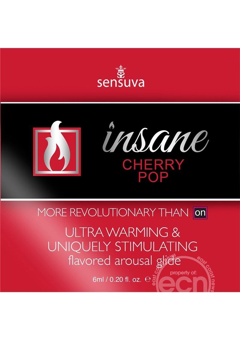 Sensuva Insane Ultra Warming and Stimulating Flavored Arousal Glide Cherry Pop