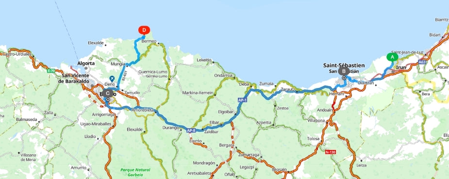 ruta por el país vasco