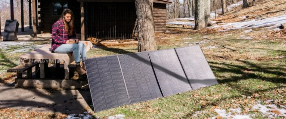 panel solar plug and play en el campo