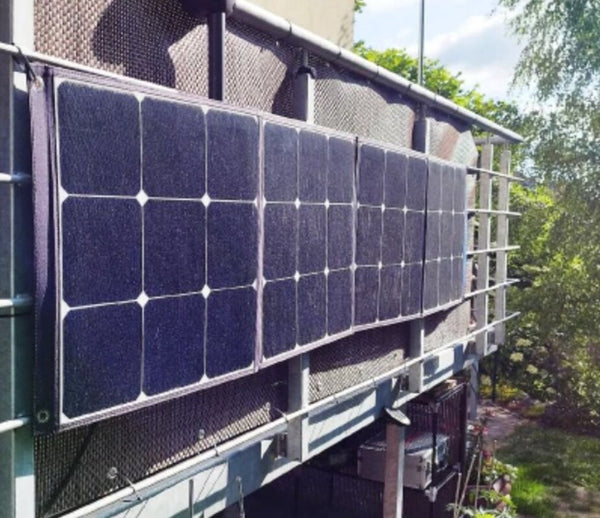 placas solares para balcones instaladas