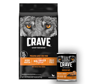 Crave dry and wet dog food