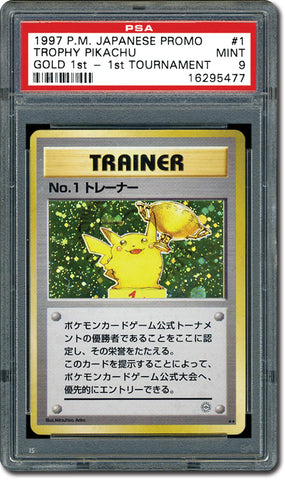 carte Pokémon rare Trophy Pikachu Trainer No. 1 Card