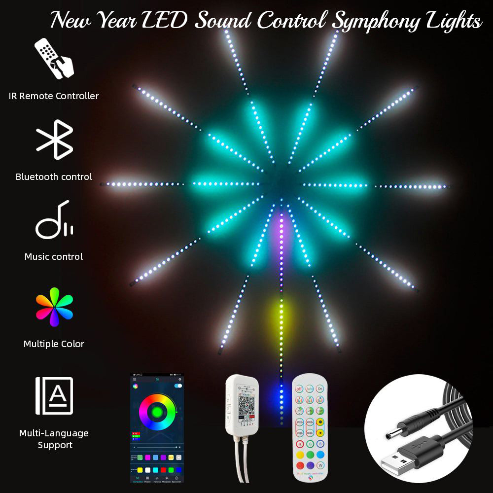 led sound control symphony lights