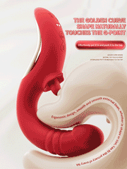 3 Vibration& 3 Thrusting & 7 Licking mode G Spot Vibrators,Thrusting didlo