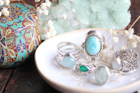 Boho Sterling silver and genuine gemstone jewelry for men and women available at Boho Magic