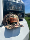 Duck Blind Leather Snapback