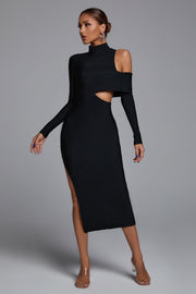 Zalca Cut-Out Maxi Bandage Kleid