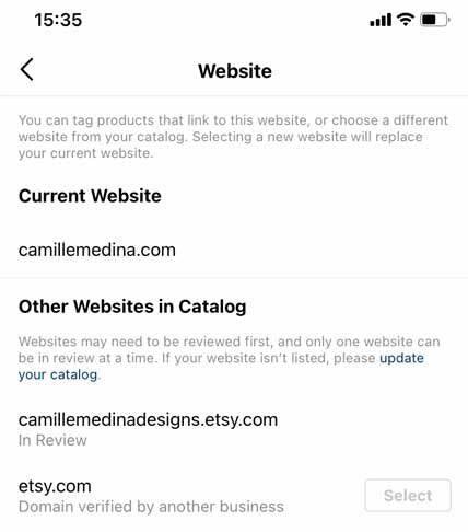 How to link your Etsy shop to your Instagram in order to tag your products in your posts
