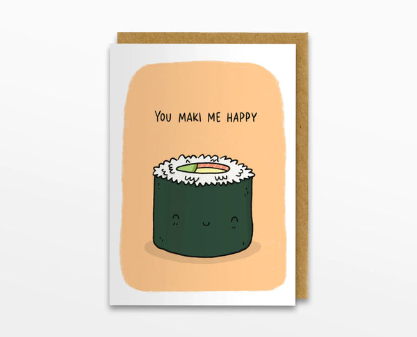Sushi greetings card