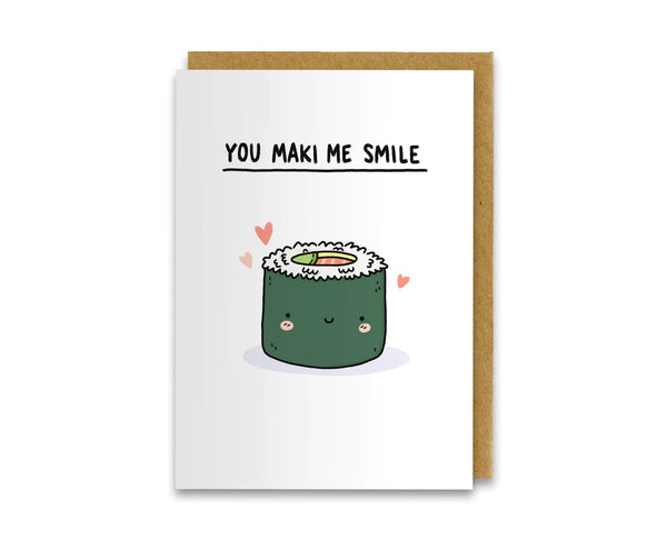 Sushi greetings card