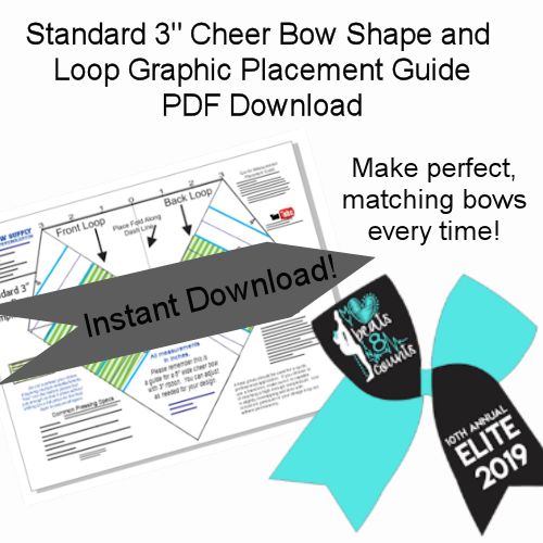 cheer bow template