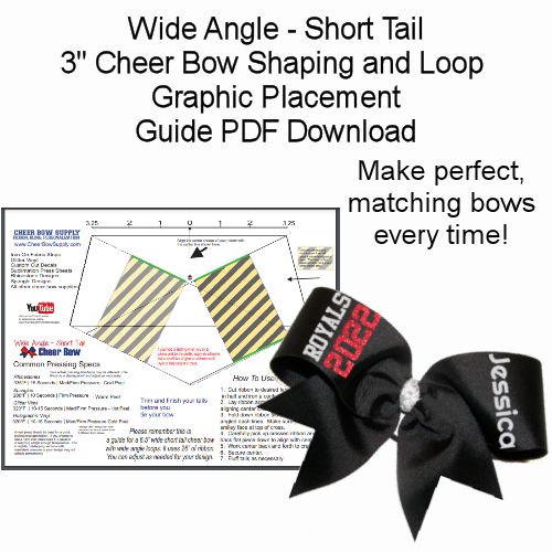 cheer bow template