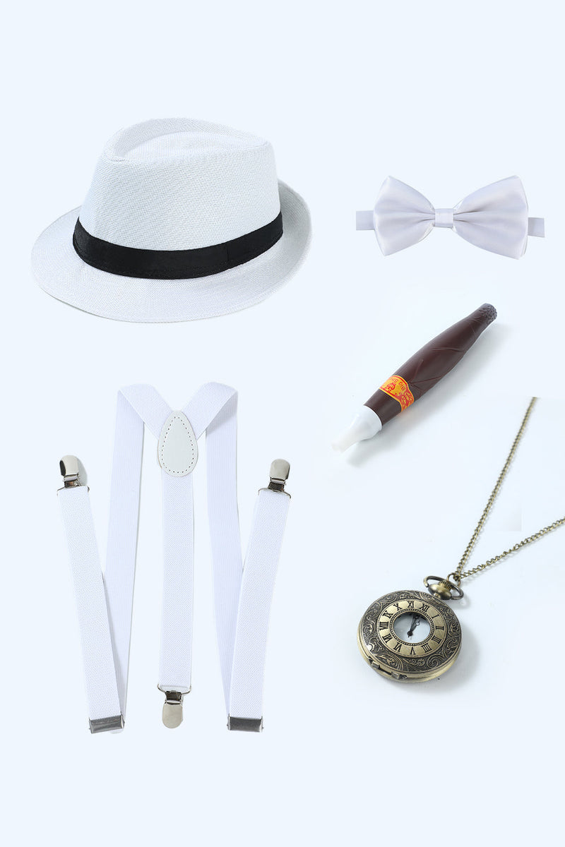 White 1920s Accessories Set for Great Gatsby Themed Party – queendancer