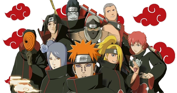 Colar Naruto Símbolo da Akatsuki anime