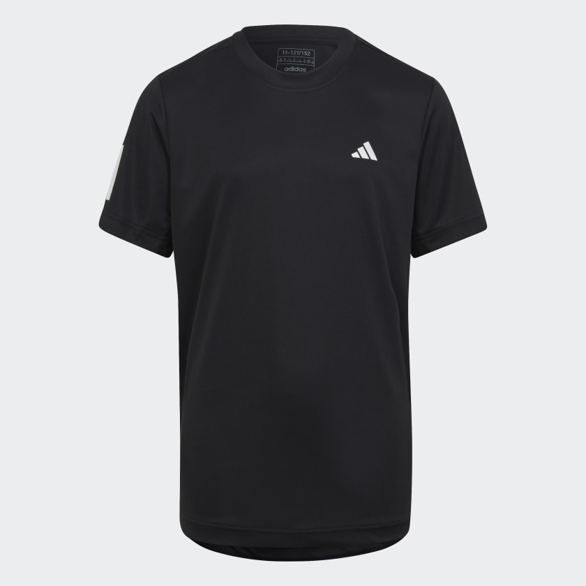 Adidas Club 3-Stripes T-Shirt - Sort – HRT ProShop