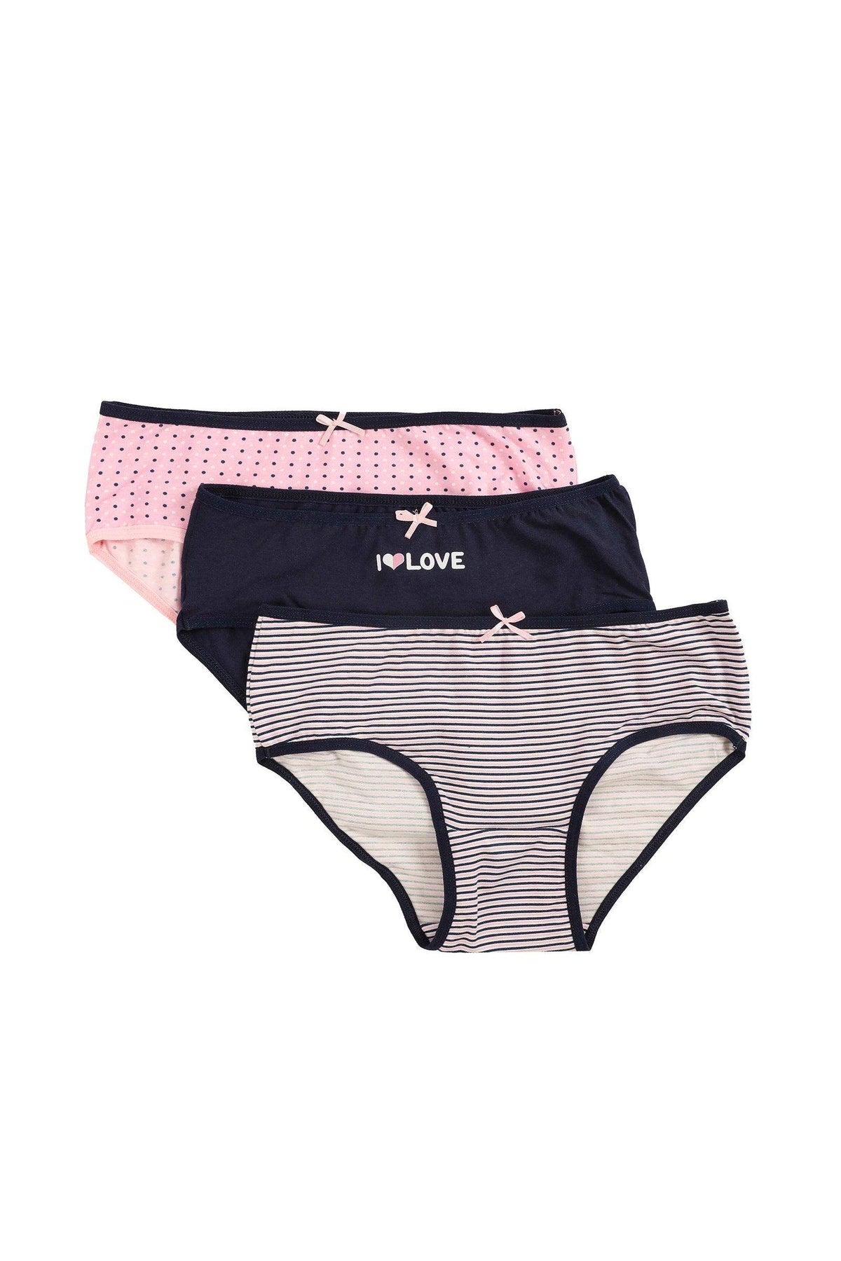 Pack of 3 Colored Brief Panties