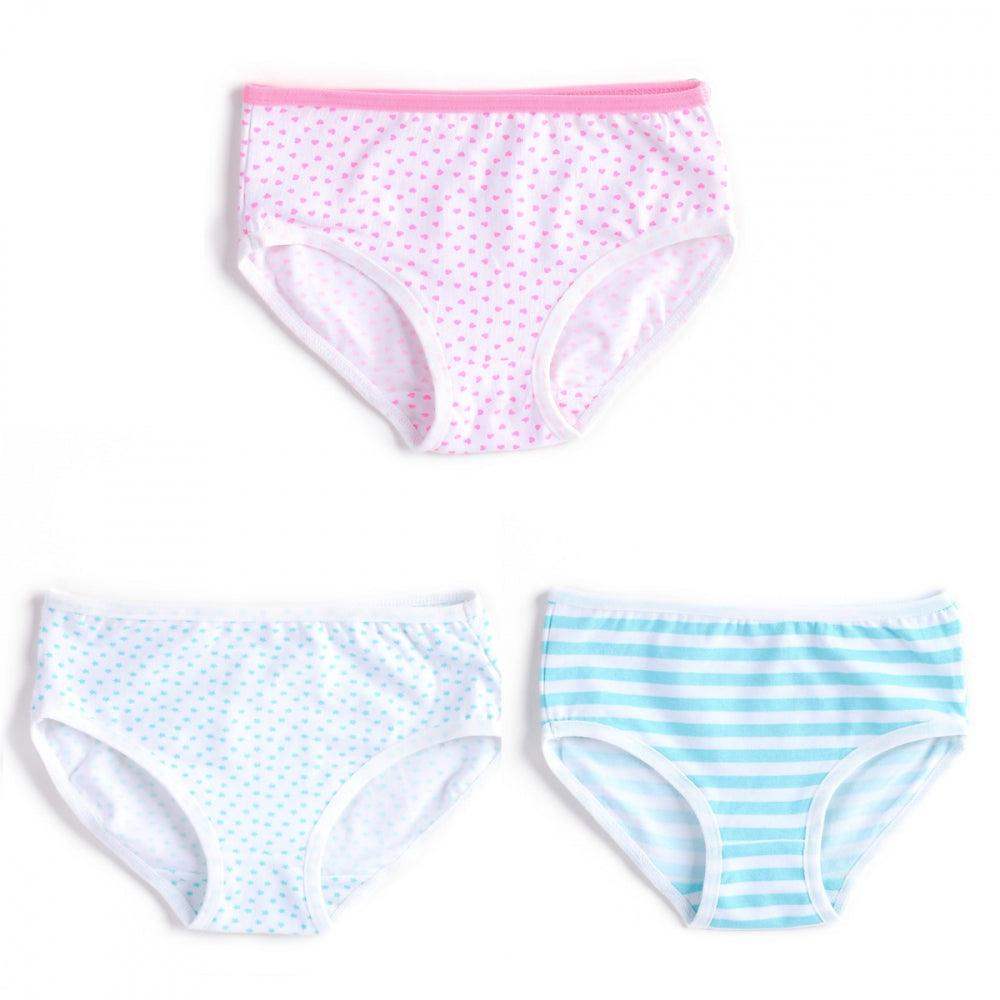 Pack of 3 Girly Brief Panties