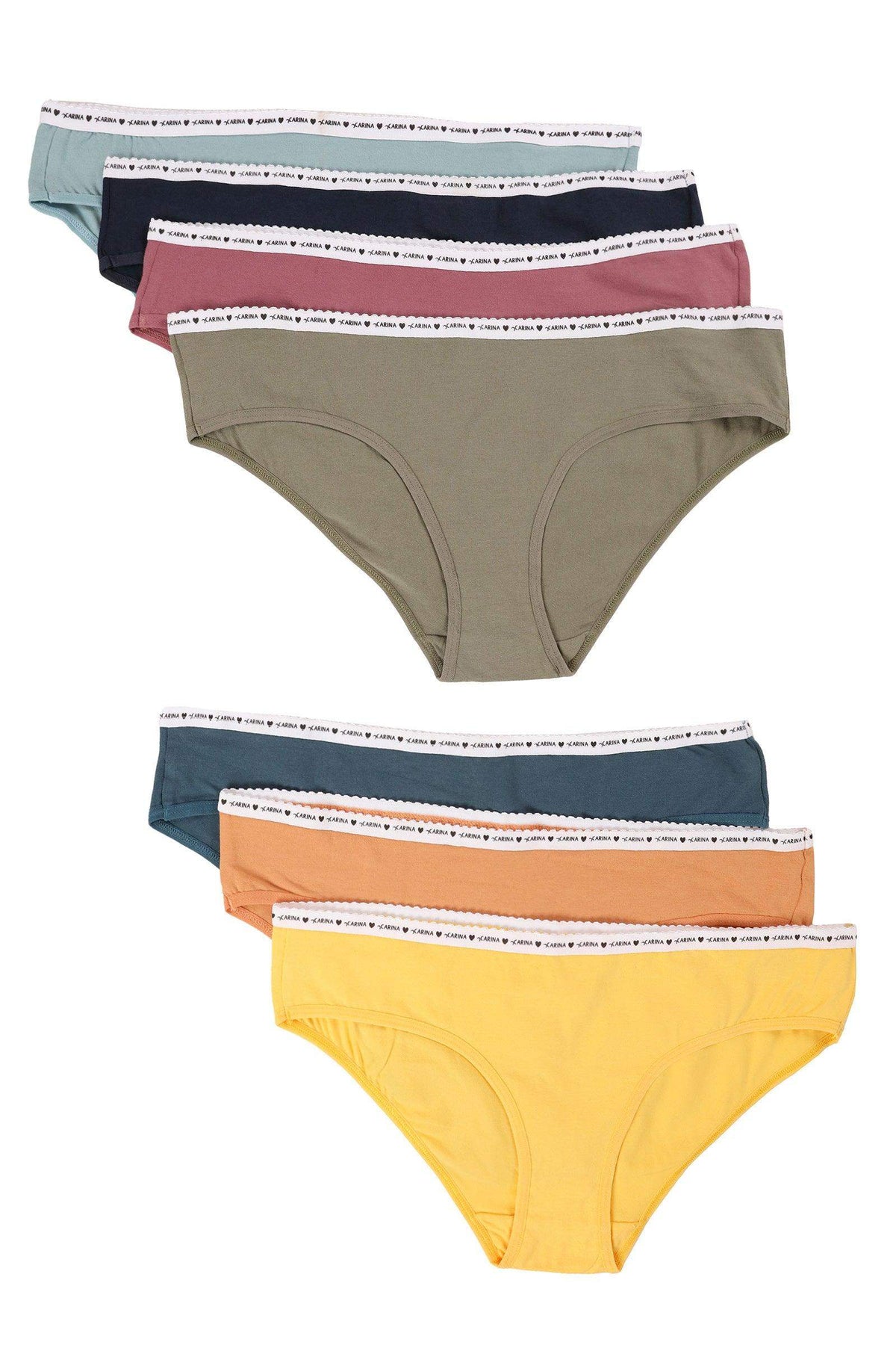 Pack of 7 Cotton Bikini Panties