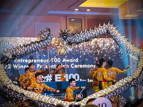 atc 2023 gala dinner entrepreneur award 100 presentation ceremony lion dance dragon dance